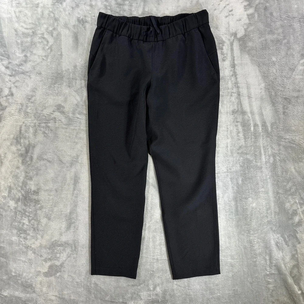 Lululemon On the Fly 7/8 Pant Women's Size 8 Black High Rise Trousers